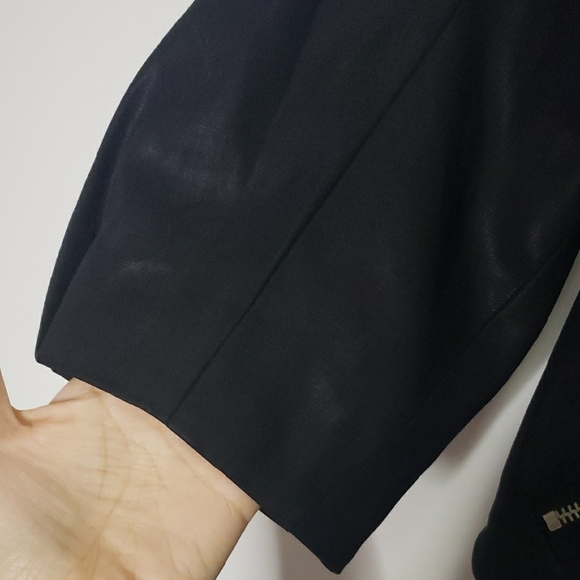 Marc By Marc Jacobs Black Leather Jacket Asymmetrical Zipper - Picture 7 of 8